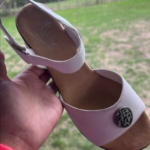 Rieker White Sandals Leather 40